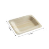 25 Pack | 4x5inches Eco Friendly Birchwood Wooden Dessert, Appetizer Plate