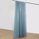 10ft Dusty Blue Dual Layered Sheer Chiffon Polyester Backdrop Curtain With Rod Pockets
