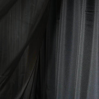 The Perfect Black Chiffon Polyester Curtain