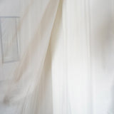 20ftx10ft Ivory Rod Ready Dual Layered Poly & Chiffon Backdrop Curtain#whtbkgd