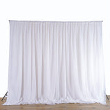 White backdrop curtain draped elegantly for photography or events
