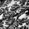 8ft Black And White Flocking Damask Taffeta Photo Backdrop Curtain Panel#whtbkgd