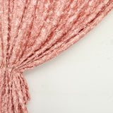 8ftx8ft Dusty Rose Satin Rosette Photo Booth Event Curtain Drapes