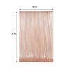 8ftx8ft Blush Sequin Event Background Drape, Photo Backdrop Curtain Panel