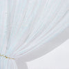 8ftx8ft Iridescent Blue Sequin Event Background Drape, Photo Backdrop Curtain Panel