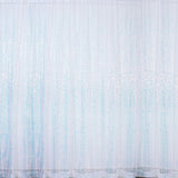 8ftx8ft Iridescent Blue Sequin Event Background Drape, Photo Backdrop Curtain Panel