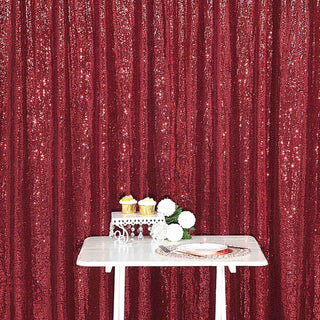 Enhance Your Event Decor with the Burgundy Sequin Event Background Drape