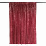 8ftx8ft Burgundy Sequin Event Background Drape, Photo Backdrop Curtain Panel