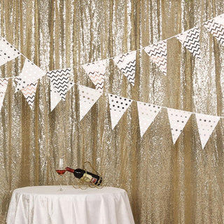 Create Unforgettable Memories with the Champagne Sequin Photo Backdrop Curtain Panel