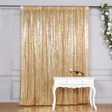 8ftx8ft Gold Sequin Event Background Drape, Photo Backdrop Curtain Panel