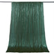 8ftx8ft Hunter Emerald Green Sequin Event Background Drape, Photo Backdrop Curtain Panel