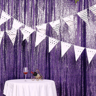 Elevate Your Event Decor with the 8ftx8ft Purple Sequin Backdrop