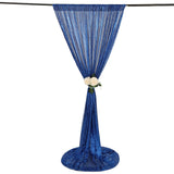 8ftx8ft Royal Blue Sequin Event Background Drape, Photo Backdrop Curtain Panel