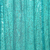 8ftx8ft Turquoise Semi-Sheer Sequin Event Background Drape, Photo Backdrop Curtain Panel#whtbkgd