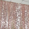 20ftx10ft Blush Rose Gold Big Payette Sequin Event Background Drapery Panel, Photo Backdrop Curtain
