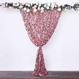 8ftx8ft Pink Big Payette Sequin Event Background Drapery Panel, Photo Backdrop Curtain