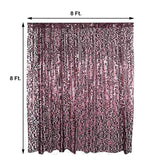 8ftx8ft Burgundy Big Payette Sequin Event Background Drapery Panel, Photo Backdrop Curtain