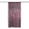 8ftx8ft Burgundy Big Payette Sequin Event Background Drapery Panel, Photo Backdrop Curtain