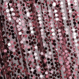 8ftx8ft Burgundy Big Payette Sequin Event Background Drapery Panel, Photo Backdrop Curtain#whtbkgd