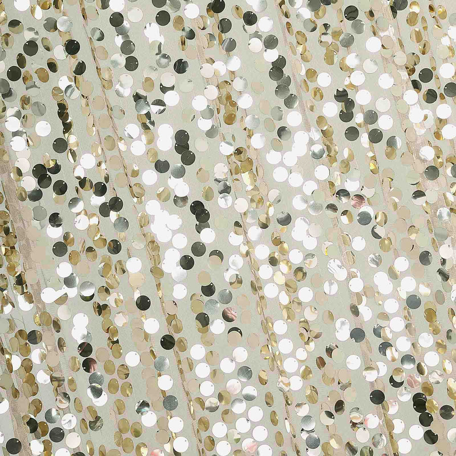 8ftx8ft Champagne Big Payette Sequin Photography Booth Backdrop#whtbkgd