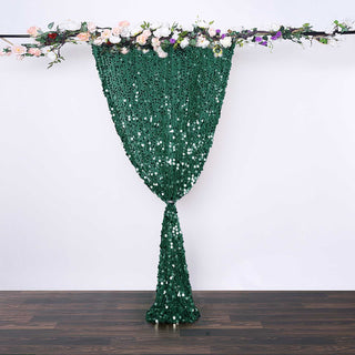 Create Unforgettable Memories with the 8ftx8ft Hunter Emerald Green Big Payette Sequin Photography Backdrop