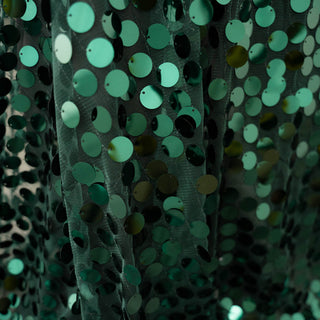 Add a Touch of Elegance with the 8ftx8ft Hunter Emerald Green Big Payette Sequin Photography Backdrop
