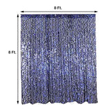 8ftx8ft Navy Blue Big Payette Sequin Photography Booth Backdrop