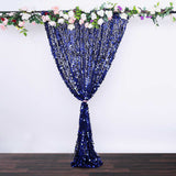8ftx8ft Navy Blue Big Payette Sequin Photography Booth Backdrop