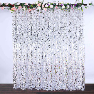 Add a Touch of Elegance to Your Event with a Silver Sequin Backdrop