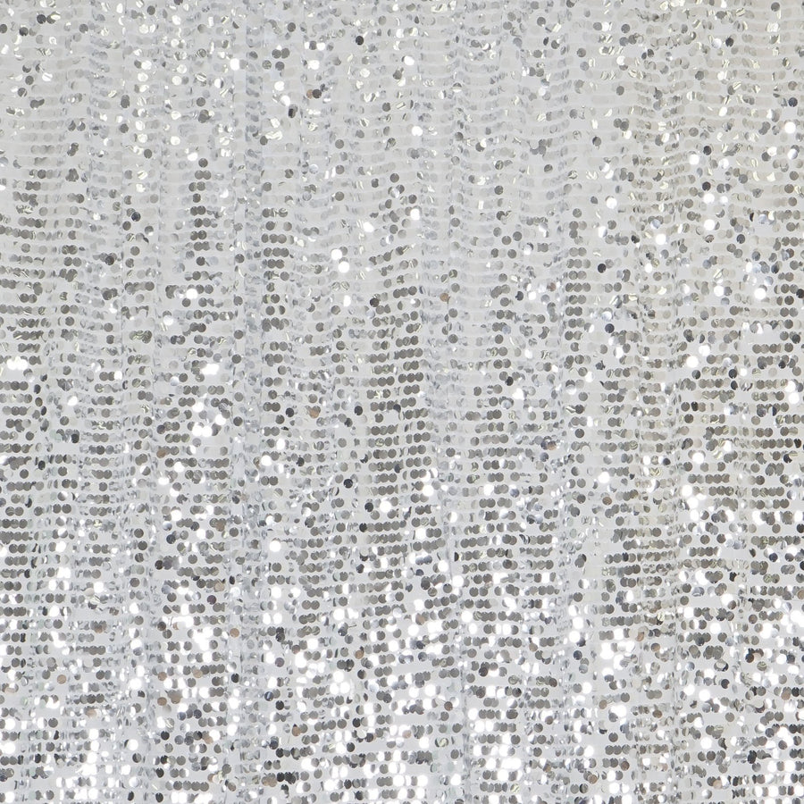 20ftx10ft Silver Big Payette Sequin Event Background Drapery Panel#whtbkgd