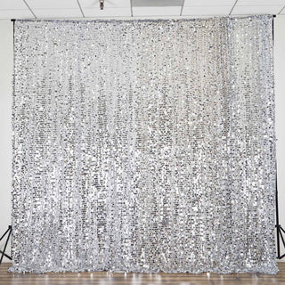 Add a Touch of Elegance with the Silver Sequin Backdrop