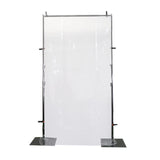 Portable Isolation Wall Kit, Floor Standing Sneeze Guard#whtbkgd
