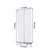 6Ft Portable Isolation Wall Kit, Table Divider, Floor Standing Roll Up Retractable Sneeze Guard