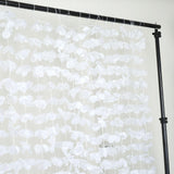6ft White Silk Hanging Flower Garland Backdrop Doorway Curtain#whtbkgd