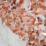 6ft Metallic Blush Rose Gold Foil Hanging Flower Garland Backdrop