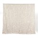 8ftx8ft Beige 3D Leaf Petal Taffeta Fabric Event Curtain Drapery, Photo Backdrop Panel