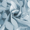 8ftx8ft Dusty Blue 3D Leaf Petal Taffeta Fabric Event Curtain Drapery, Photo Backdrop Panel#whtbkgd
