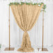 8ftx8ft Champagne 3D Leaf Petal Taffeta Fabric Event Curtain Drapery, Photo Backdrop Panel
