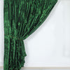 8ftx8ft Green 3D Leaf Petal Taffeta Fabric Event Curtain Drapery