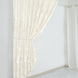 8ftx8ft Ivory 3D Leaf Petal Taffeta Fabric Event Curtain Drapery, Photo Backdrop Panel