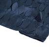 8ftx8ft Navy Blue 3D Leaf Petal Taffeta Fabric Event Curtain Drapery