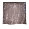 20ftx10ft White Sheer Organza w/Warm LED Lights Decorative Curtain Panel