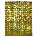 10sq.ft Shiny Gold Round Sequin Shimmer Wall Party Photo Backdrop