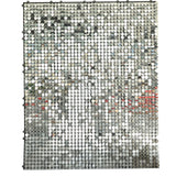 10sq.ft Shiny Silver Round Sequin Shimmer Wall Party Photo Backdrop