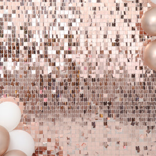 Shimmer and Shine with the Rose Gold Sequin Wall Backdrop