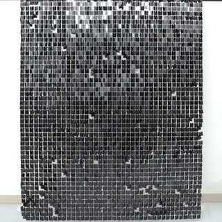 Shimmer and Shine with the Shiny Black Sequin Wall Backdrop