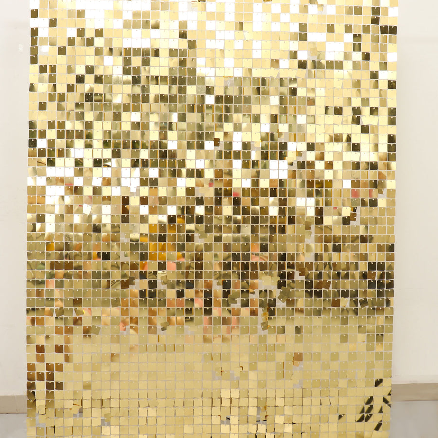 10sq.ft Shiny Gold Square Sequin Shimmer Wall Party Photo Backdrop#whtbkgd