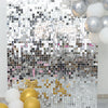 10sq.ft Shiny Silver Square Sequin Shimmer Wall Party Photo Backdrop