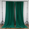 2 Pack Hunter Emerald Green Inherently Flame Resistant Scuba Polyester Curtain Panel