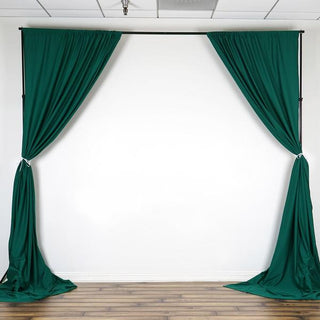 Experience Unmatched Elegance with our Hunter Emerald Green Scuba Polyester Curtain Panel